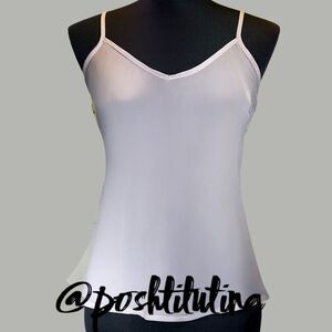 Shear Beige Fitted Camisole Top sz M